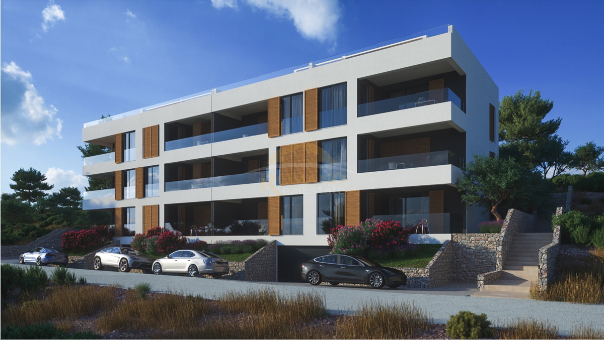 Attico con due camere da letto con vista mare e terrazza sul tetto a Čiovo, zona Salduna vicino al campeggio Rožac - 72 m2 + 85 m2 terrazza sul tetto